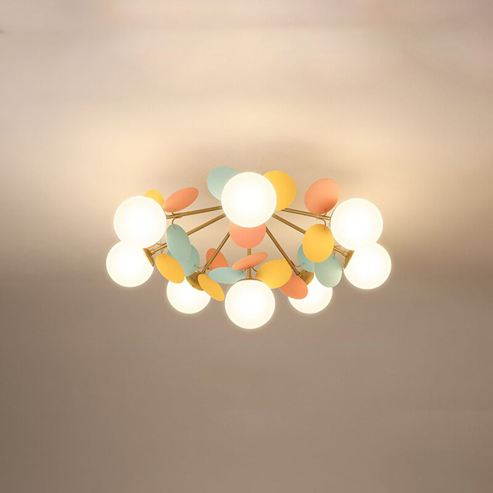 Nexen Multicolored Flower Branch Chandelier Living Room