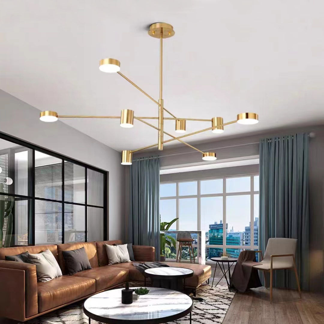 Arisha Pendant Light Branch Industrial Black/Gold, Bedroom - Neutral Decor