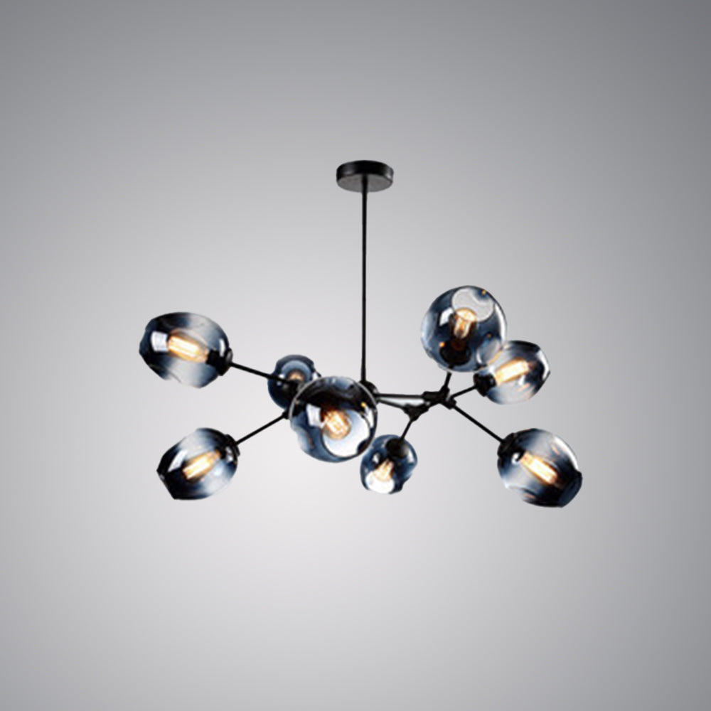 Valentina Modern Bubble Metal Pendant Light, Black/Gold - Neutral Decor