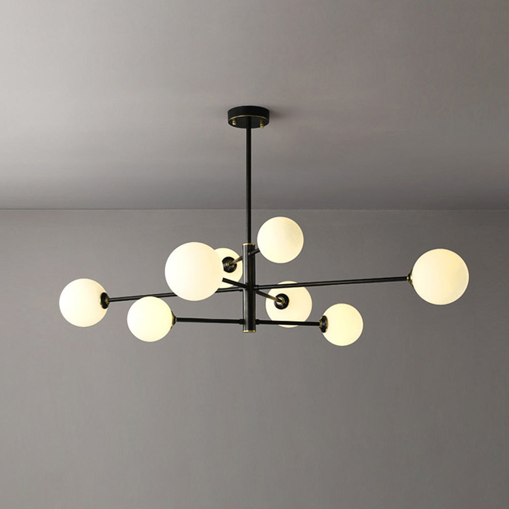 Valentina Modern Glass Shade Pendant Light, Copper/Black - Neutral Decor