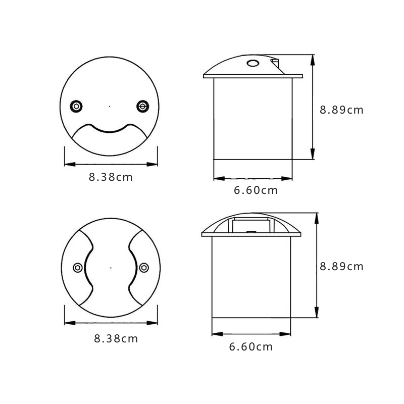 Lun LED Inground Side-emitting Outdoor Well Lights