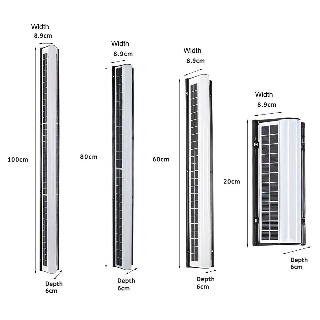 Lione Long LED Solar Linear Outdoor Wall Light