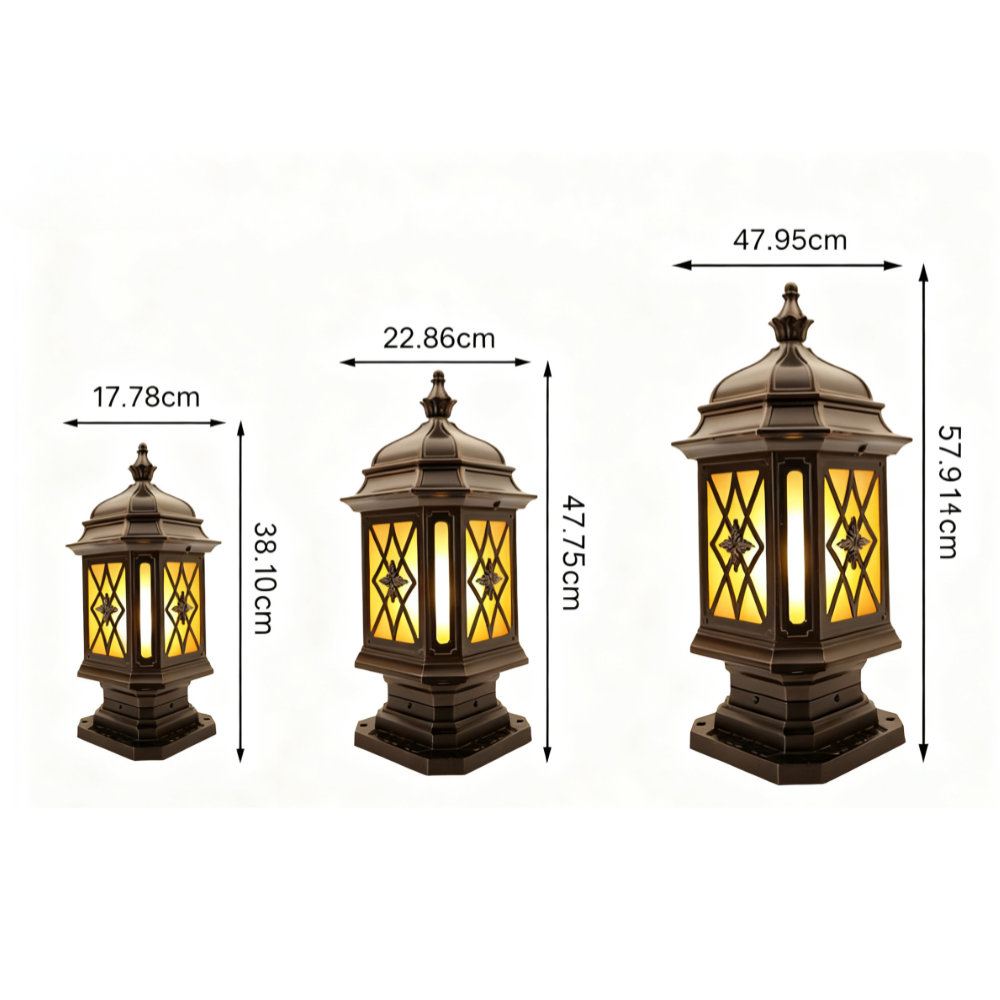 Wise Modern Waterproof Outside Pillar Lights