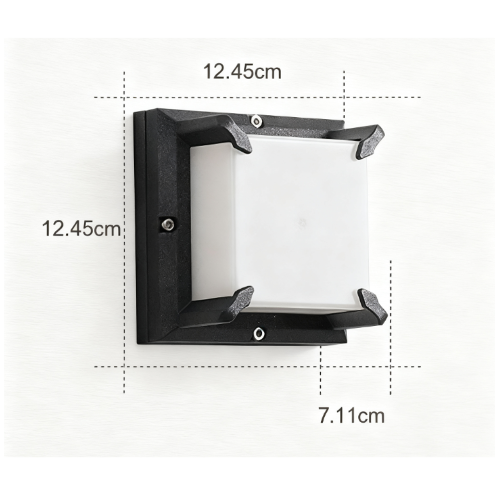 Dark Modern Minimalist Patio Outdoor Wall Light