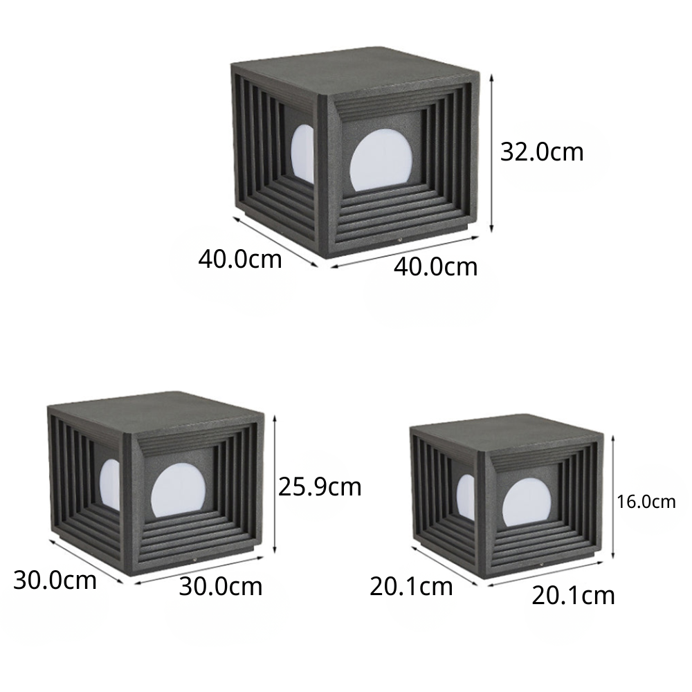 Church Square Creative LED Modern Outdoor Post Lights