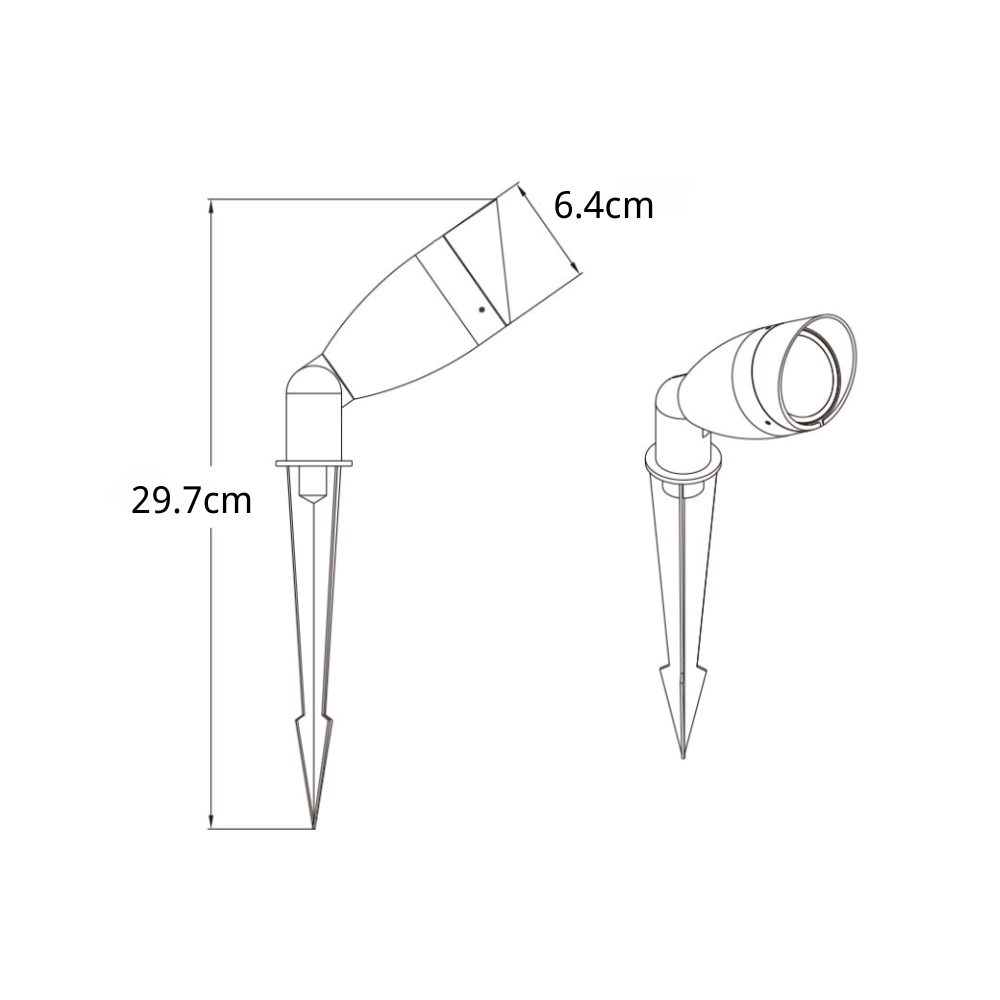 Cubbb LED Minimalist Outdoor Spike Lights