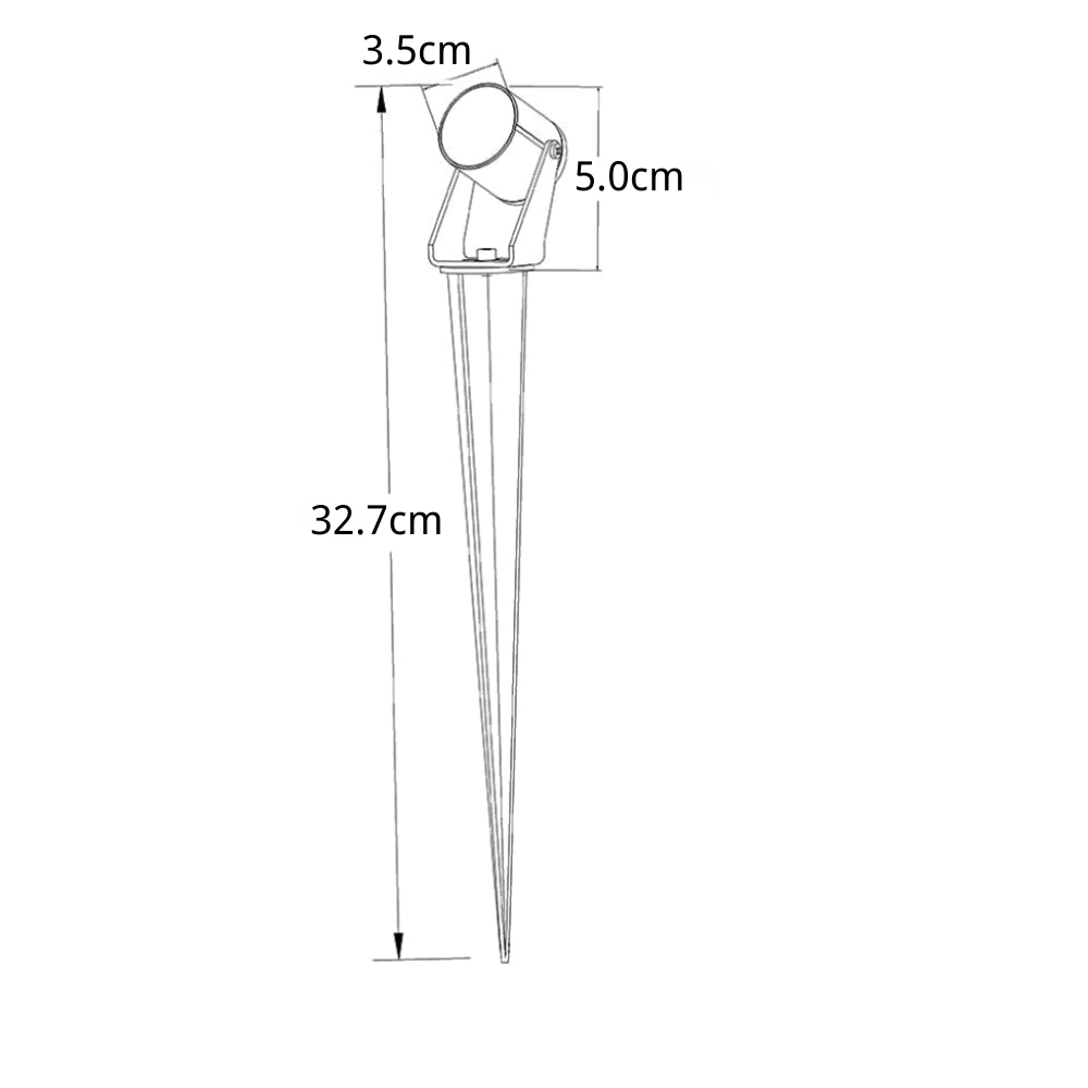 Meris LED Landscape Glass Outdoor Stakes Lights