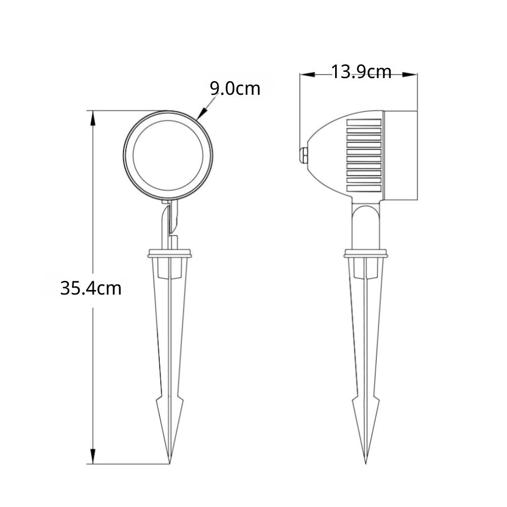Noran Flood LED Minimalist Outdoor Spotlight