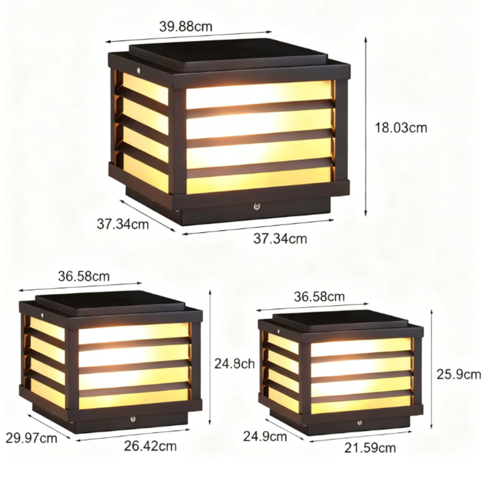 Dal Modern LED Pretty Outdoor Fence Cap Post Light