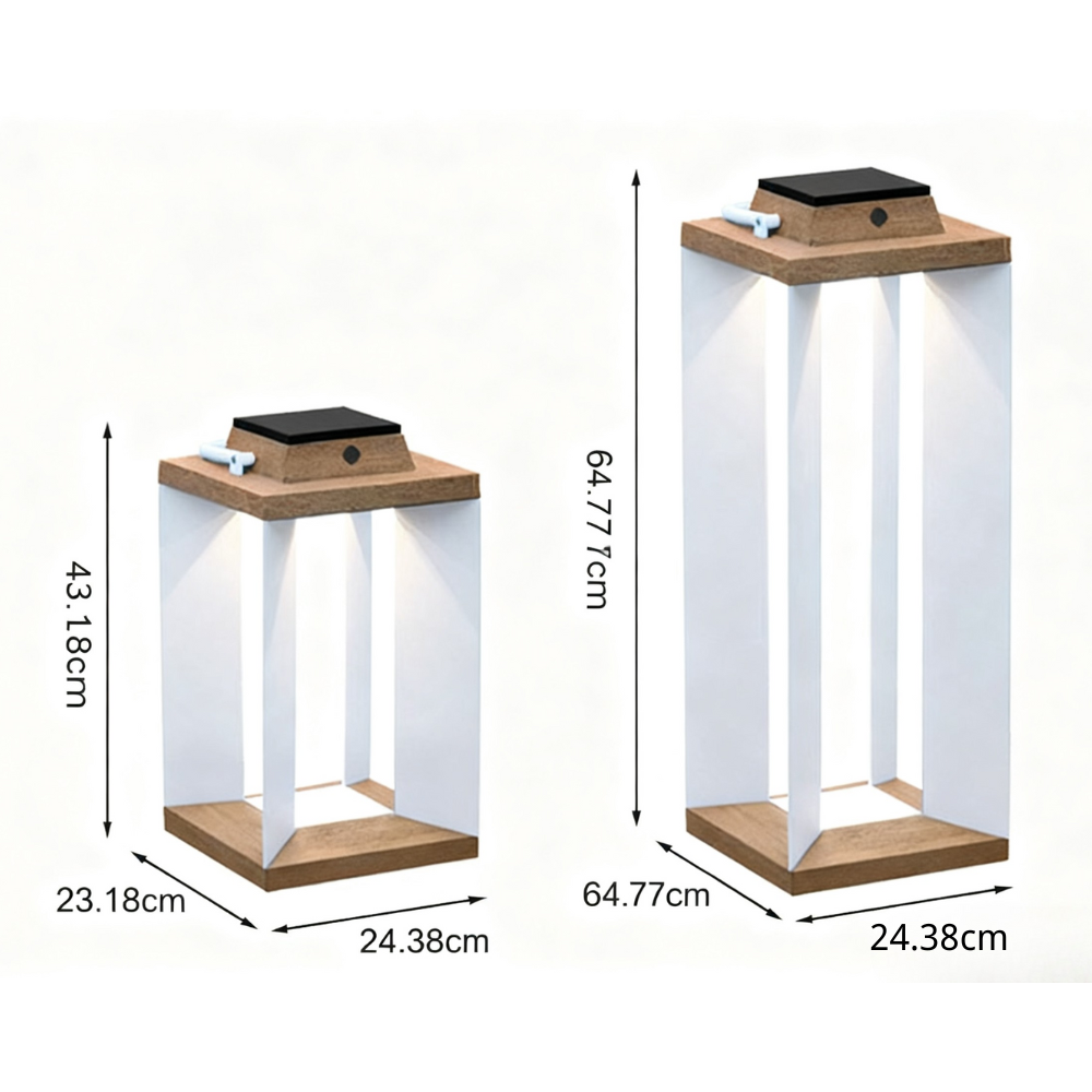Ernestin Solar Modern Steel Outdoor Floor Lamp