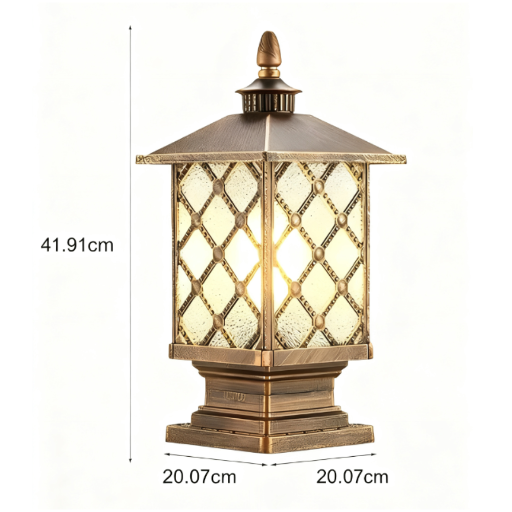 Gerret Retro Creative Outdoor Fence Pillar Lamp