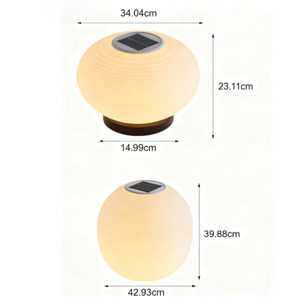 Gideon Elegant Solar LED Spiral Design PE Outdoor Post Lamp