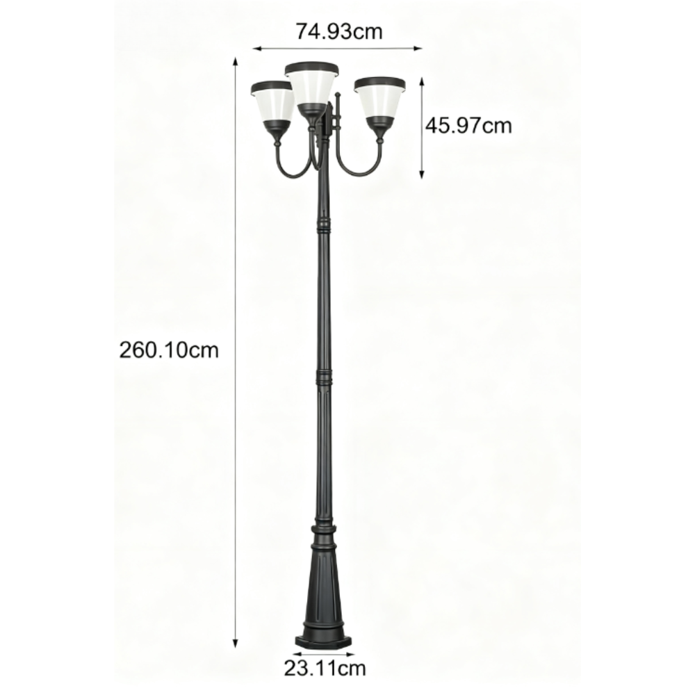 Grin Finish Traditional Outdoor Street Lights