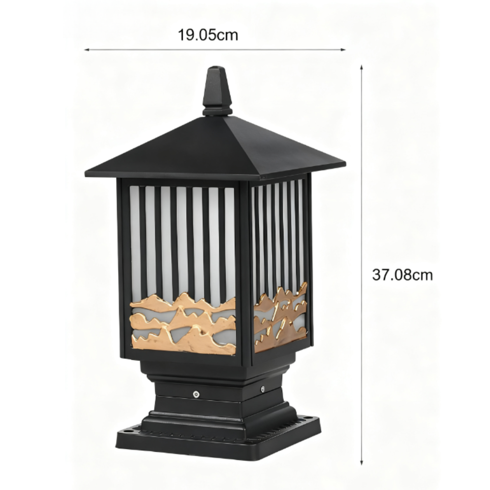 Hly Retro Scenery Vintage Outdoor Fence Post Lights
