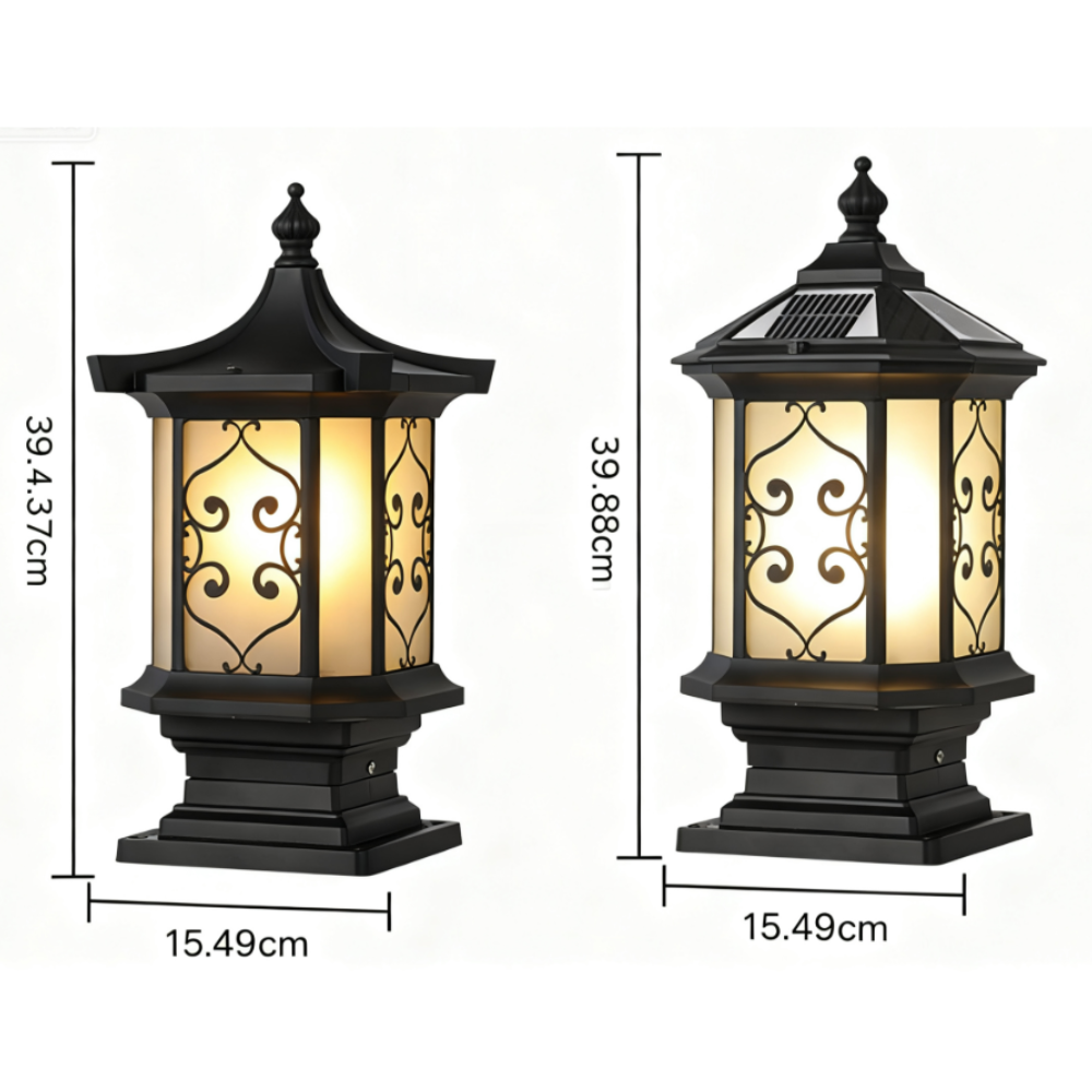 Irvi European-style Outdoor Gate Pillar Lights