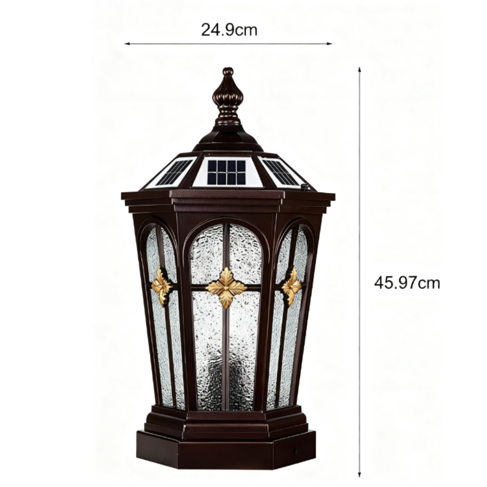 Leen LED Three Step European Outdoor Fence Post Lights