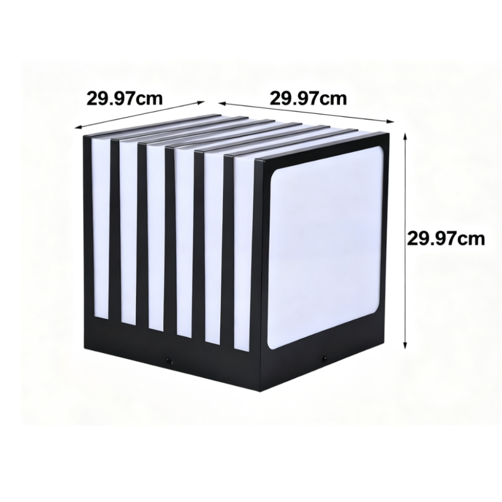 Lulu Square Column Outdoor Fence Post Light