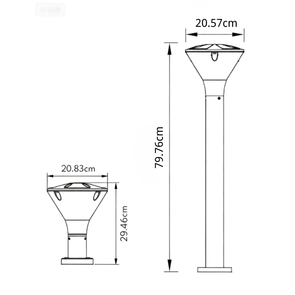 Nin LED Minimalist Modern Outdoor Lights
