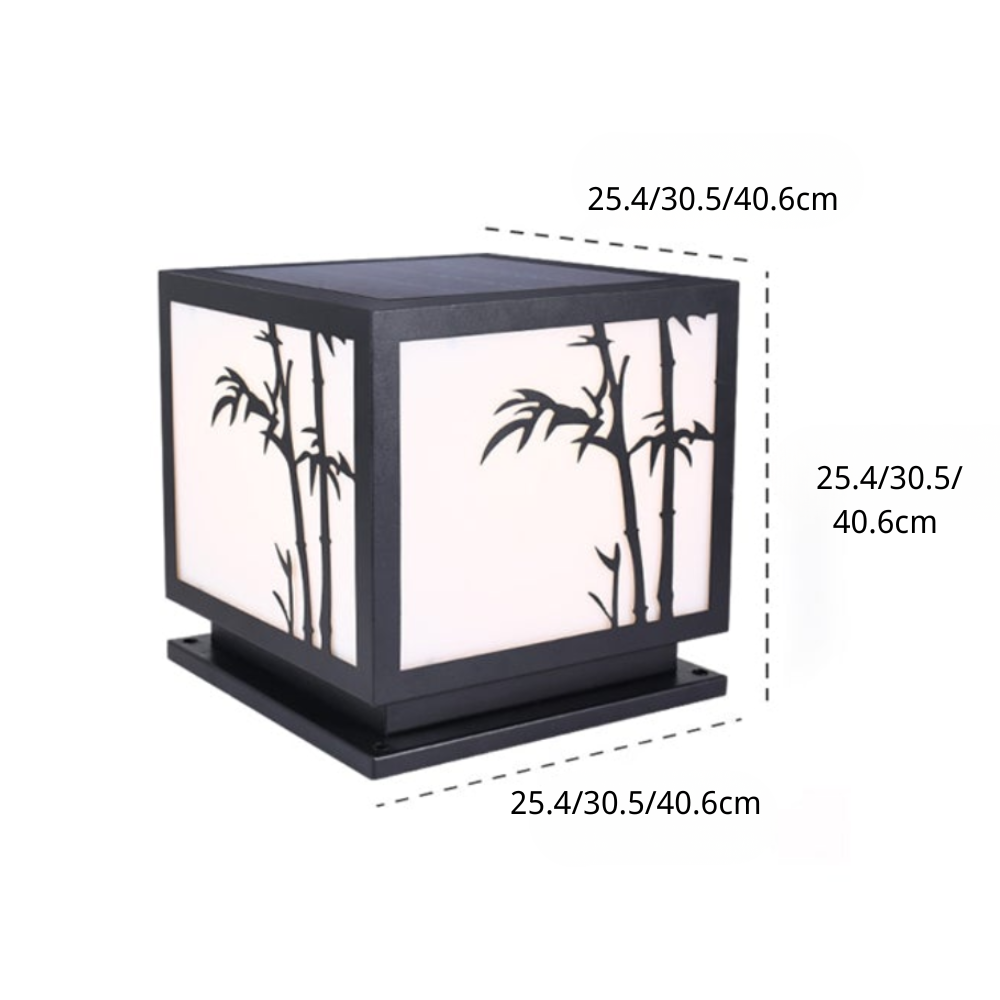 Ramsey Geometric LED Modern Outdoor Pillar Lamp