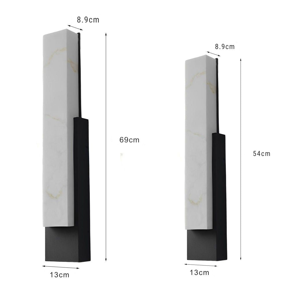 Mirabelle Imitation Shade LED Modern Marble Outdoor Wall Light