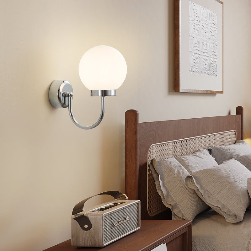 Varnys Chrome Wall Sconce-Neutral Decor