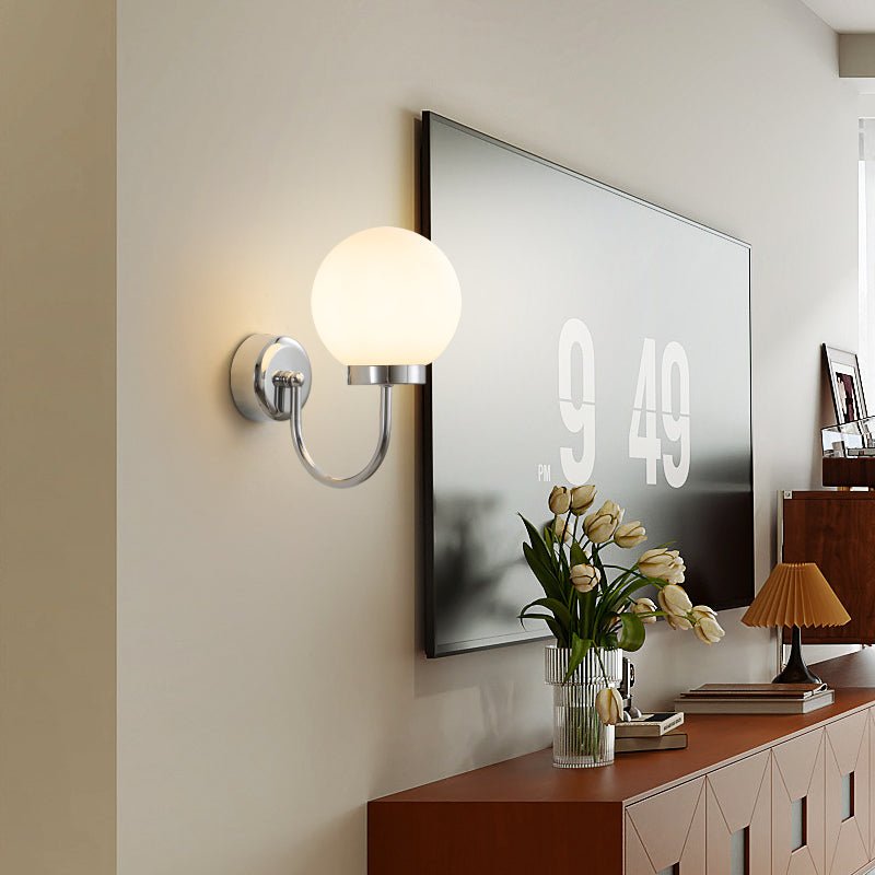 Varnys Chrome Wall Sconce-Neutral Decor