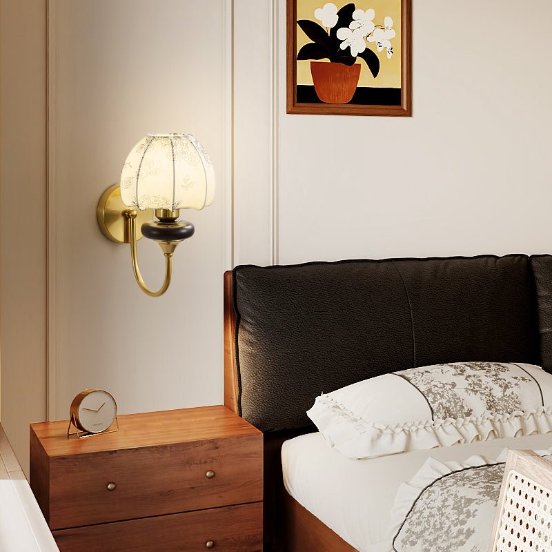 Zorvyn Floral Wall Sconce-Neutral Decor