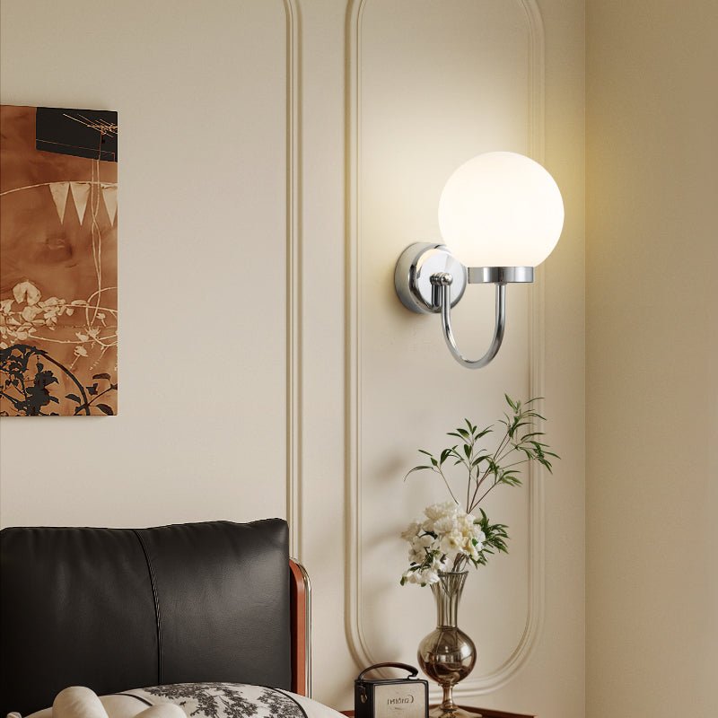 Varnys Chrome Wall Sconce-Neutral Decor