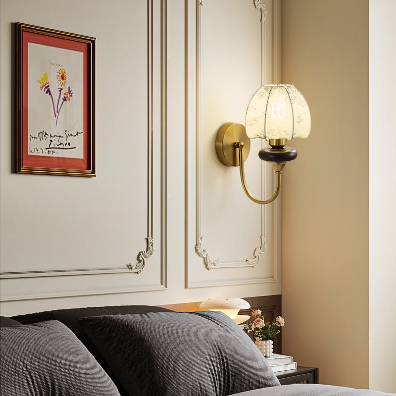 Zorvyn Floral Wall Sconce-Neutral Decor