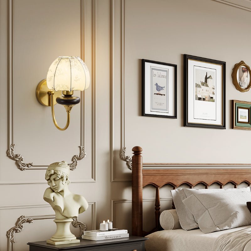 Zorvyn Floral Wall Sconce-Neutral Decor