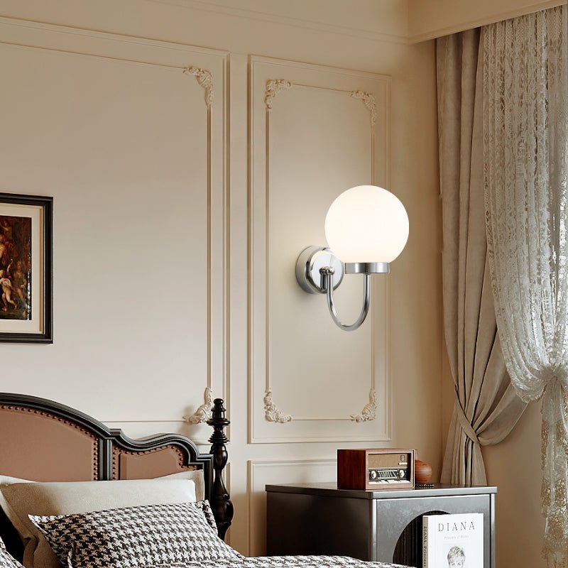 Varnys Chrome Wall Sconce-Neutral Decor