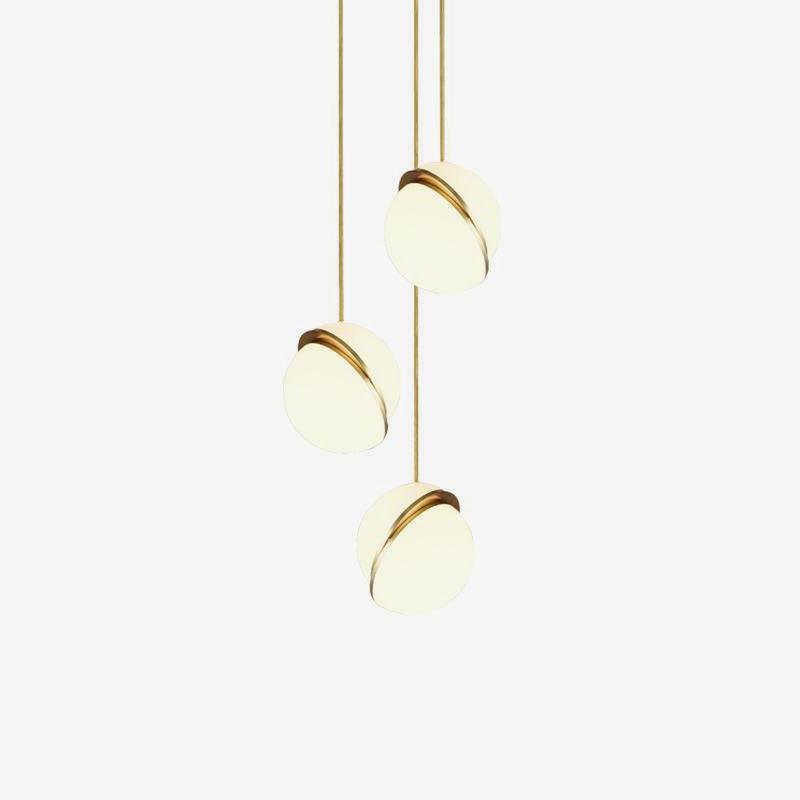 Cavira Pendant Minimalistic Glass Lamp-Neutral Decor