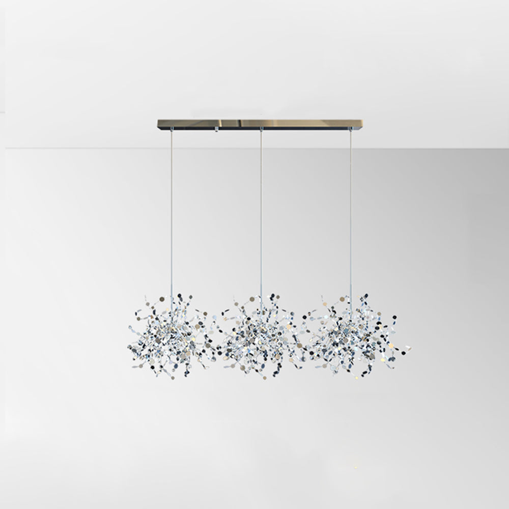 Olivia Artsy Classy Cluster Fireworks Pendant Light, Stainless steel - Neutral Decor