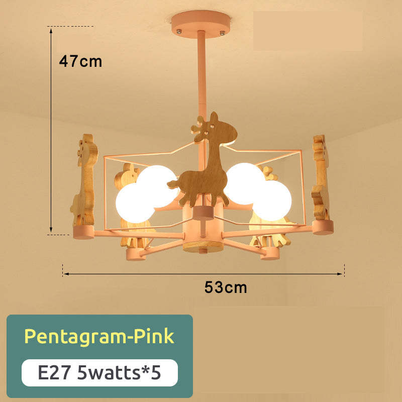Arisha Giraffes LED Flush Mount Ceiling Light - Neutral Decor