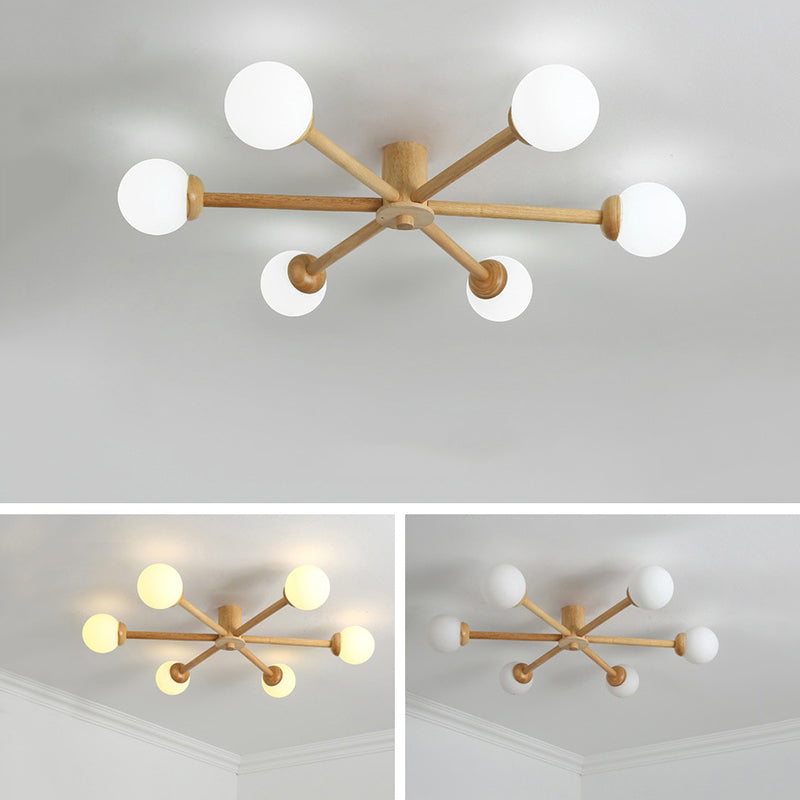 Muto Ceiling Light, Dimmable 6/8 Head - Neutral Decor
