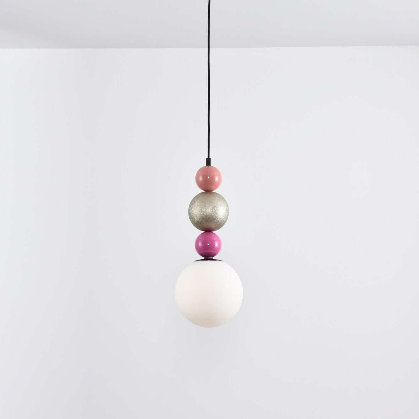 Eshaisra Nordic Art Round Balls Stacking Glass Pendant Lamp-Neutral Decor