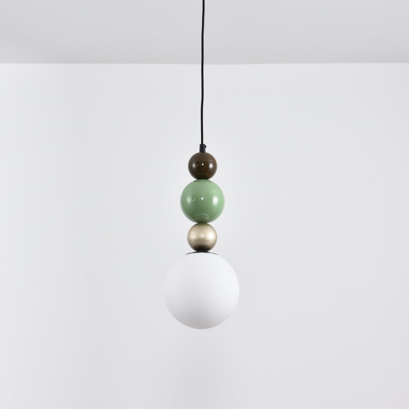 Eshaisra Nordic Art Round Balls Stacking Glass Pendant Lamp-Neutral Decor