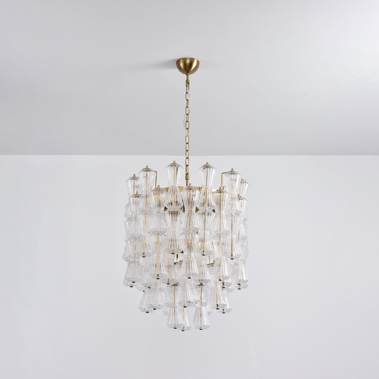 Aurora Chandelier Murano Glass Floral Cascade-Neutral Decor