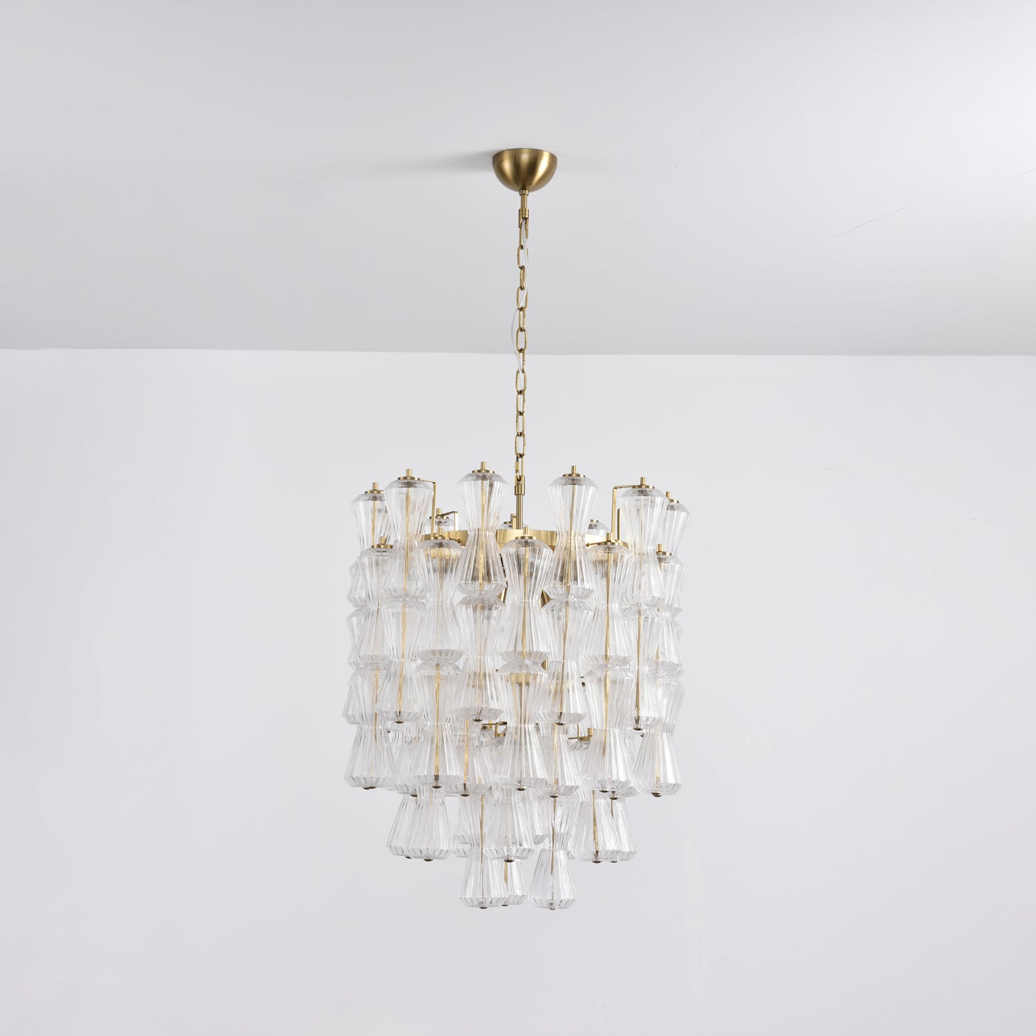 Aurora Chandelier Murano Glass Floral Cascade-Neutral Decor