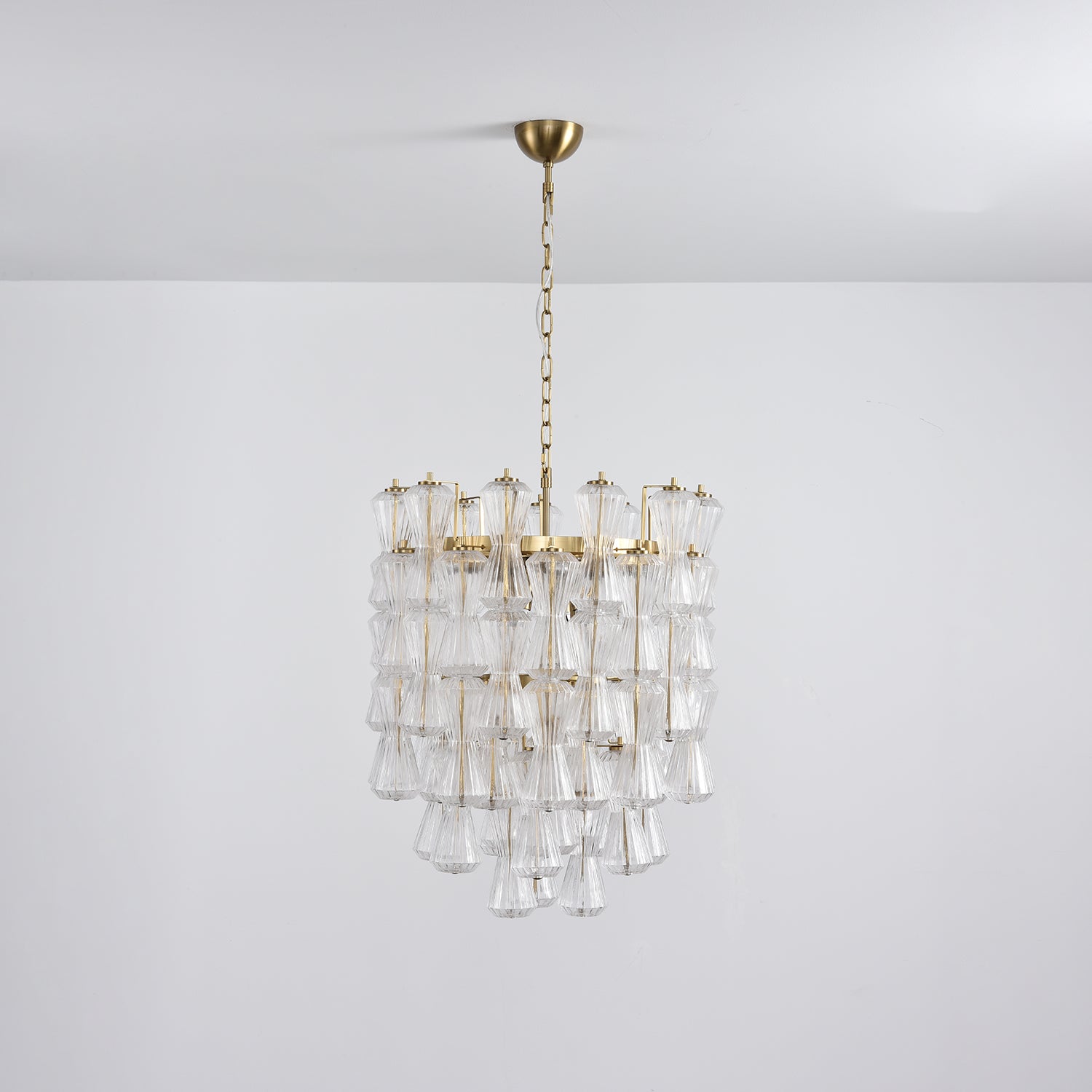 Aurora Chandelier Murano Glass Floral Cascade-Neutral Decor