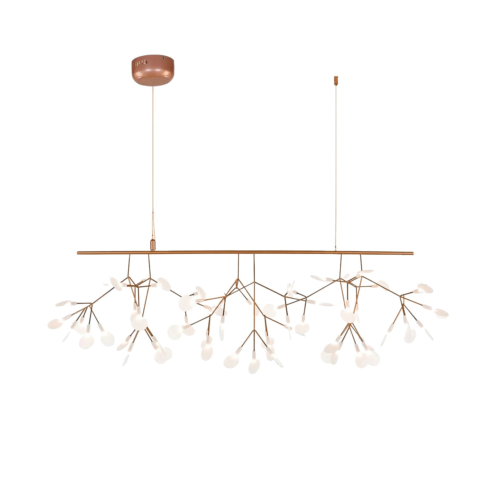 Lustra Chandelier Rose Gold Firefly LED Branch-Neutral Decor
