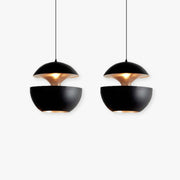 Arisha Metal Modern Pendant Light, Black / White - Neutral Decor