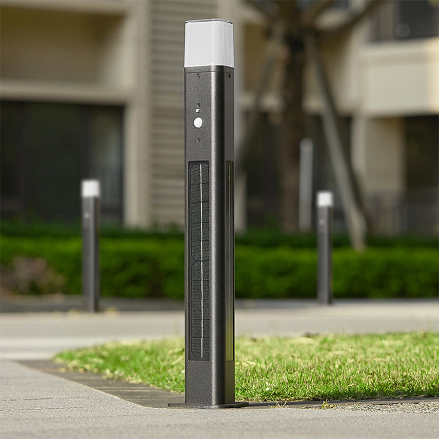 Seaan Sensor Torchiere Outdoor Floor Lamp