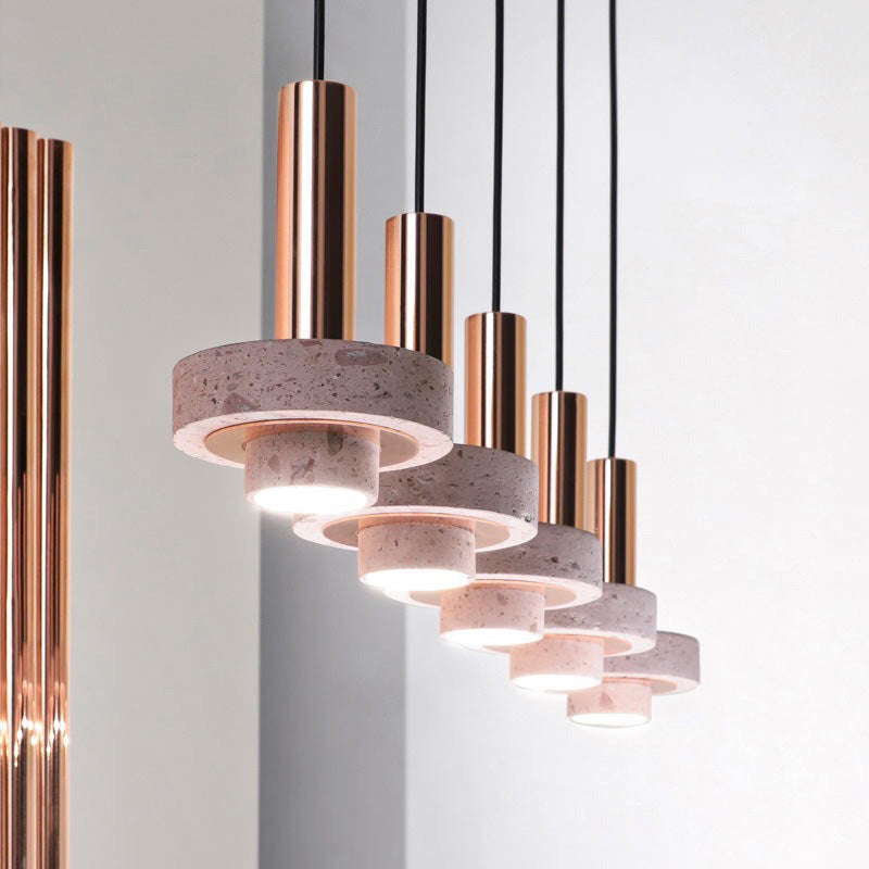 Arisha Modern LED Art Deco Colorful Pendant Light, Terrazzo - Neutral Decor