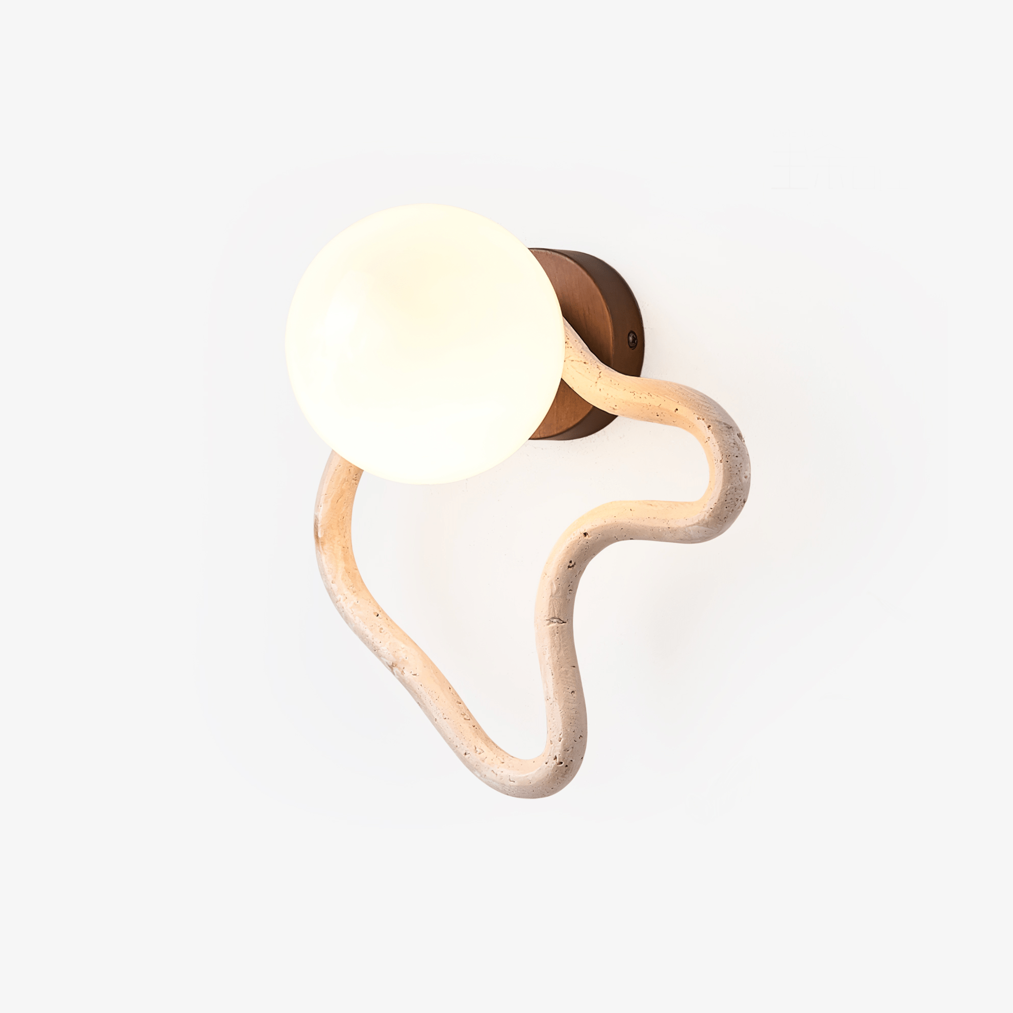 Cindor Travertine Wall Sconce-Neutral Decor