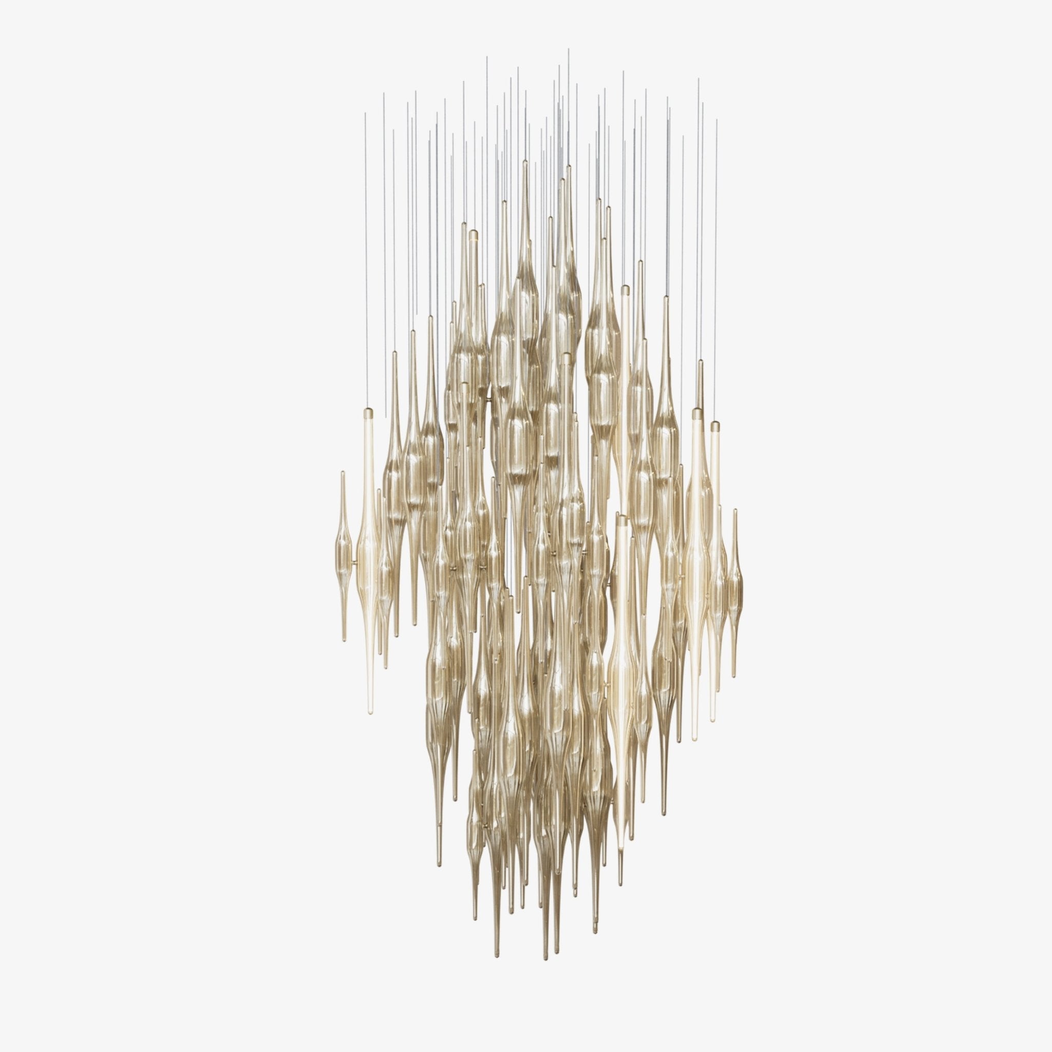 Vitara Glass Drop Chandelier-Neutral Decor