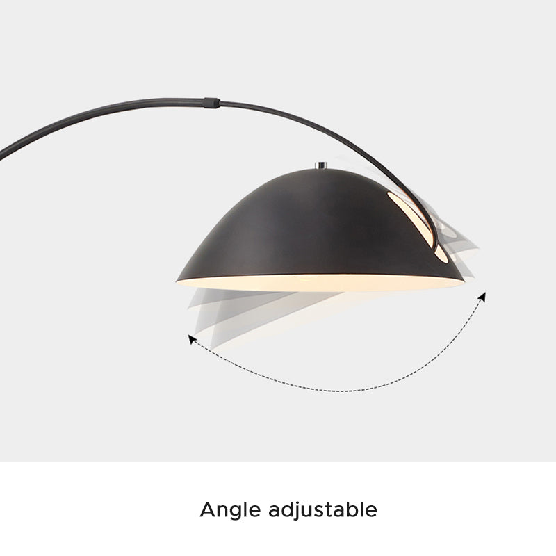 Avi Modrn Fishing Rod Metal Floor Lamp, Black - Neutral Decor