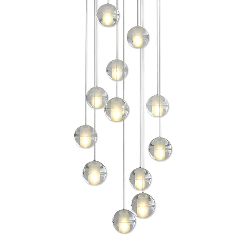 Valentina Modern Multi Clean Globe Pendant Light, Foyer - Neutral Decor