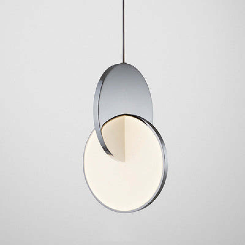 Arisha Pendant Light, Disc, Gold/Silver - Neutral Decor