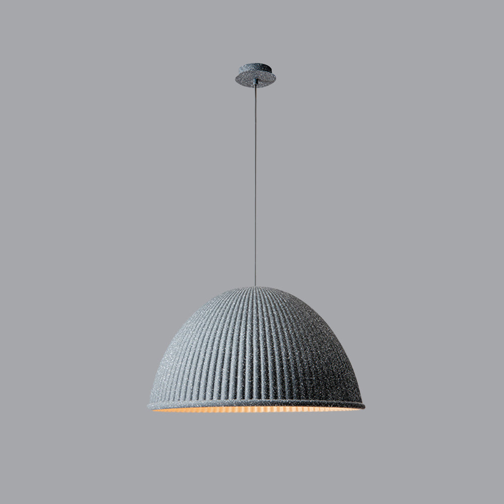 Valentina Modern Semi Resin Pendant Light, Grey/Black/White - Neutral Decor